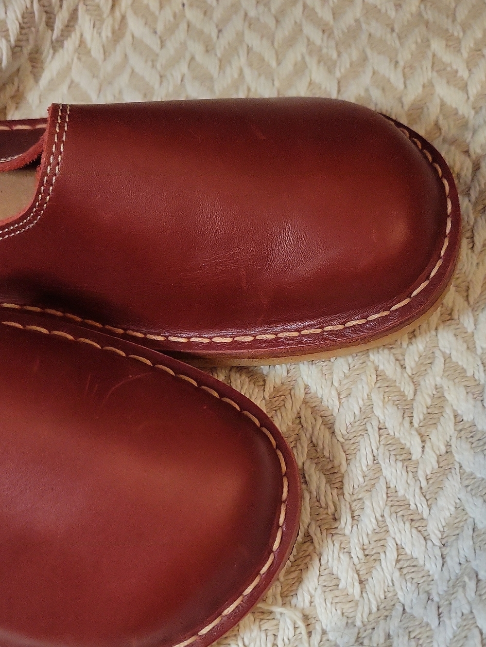 Duckfeet Blavand Granate Leather Slip On Clogs 7.5 - Picture 3 of 5